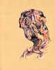 Division, 11x14", Ballpoint, mixed media on paper, 2008 