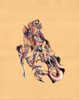 You act like a rodent, 11x14", Ballpoint, mixed media on paper, 2008 