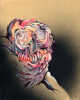 Deaf before disHonor, 8"x10", Ballpoint, spraypaint, mixed media on paper,
2010